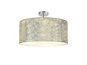 DK0811  Baymont 60cm, Semi Flush 5 Light Polished Chrome, Silver Leaf